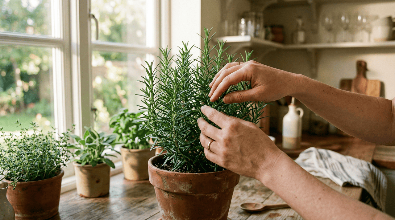A seleção de ervas mantidas dentro das cozinhas francesas não é aleatória