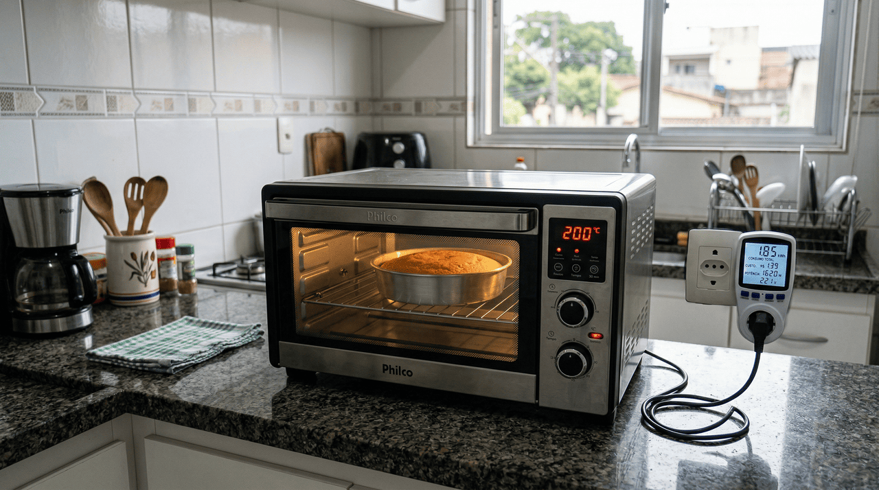 Para entender quanto custa usar o forno elétrico em casa com mais precisão, é importante olhar a etiqueta do aparelho e a conta de luz