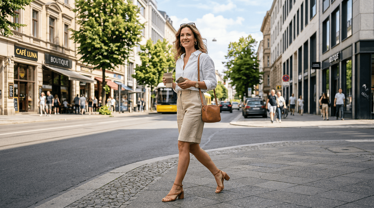 A bermuda feminina reúne conforto e praticidade em uma única peça, em versões de alfaiataria, jeans, sarja, linho ou tecidos tecnológicos