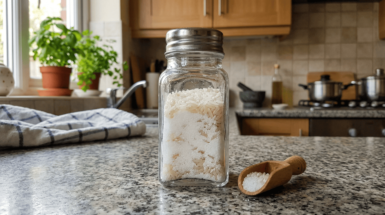 O grão de arroz cru possui uma estrutura porosa que absorve umidade de forma muito eficiente