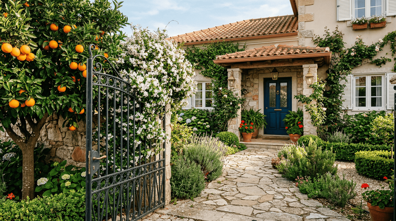 A entrada de uma propriedade funciona como o cartão de visitas que define a personalidade dos moradores e o cuidado com o patrimônio