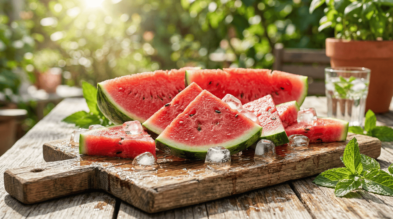 O consumo dessa fruta é fundamental para quem enfrenta o calor constante, pois sua composição é formada por mais de noventa por cento de água pura.