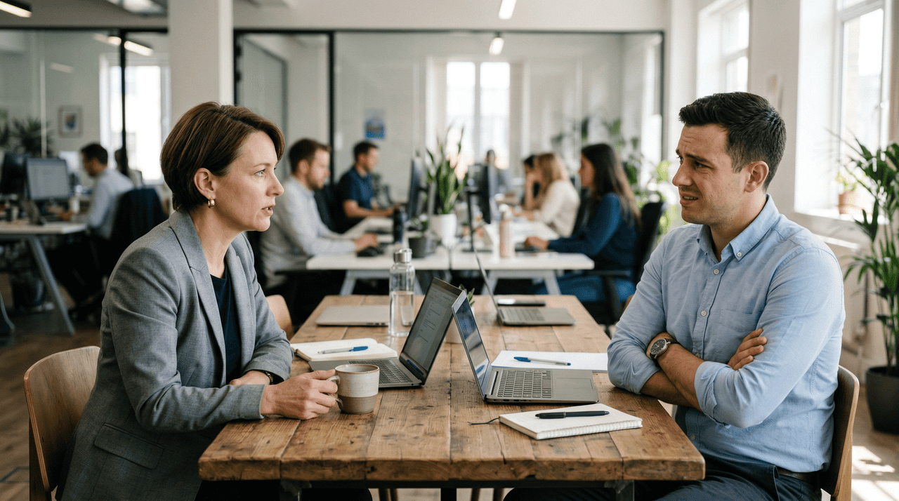 Um elogio sem alegria real é aquele em que há reconhecimento verbal, mas ausência de entusiasmo, envolvimento ou conexão emocional