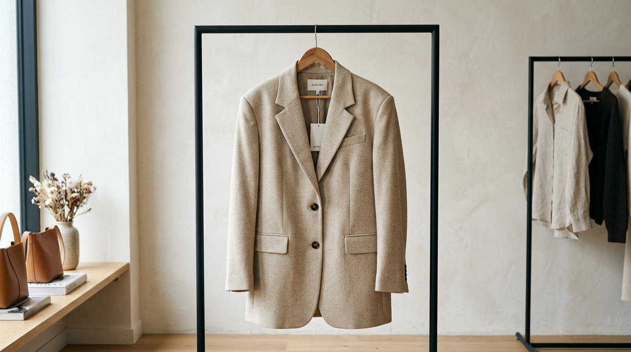 O blazer oversized feminino se diferencia pela proporção ampliada em relação ao modelo clássico