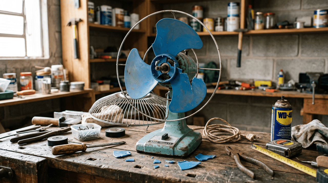 Antes de qualquer adaptação, é importante verificar o estado geral do ventilador