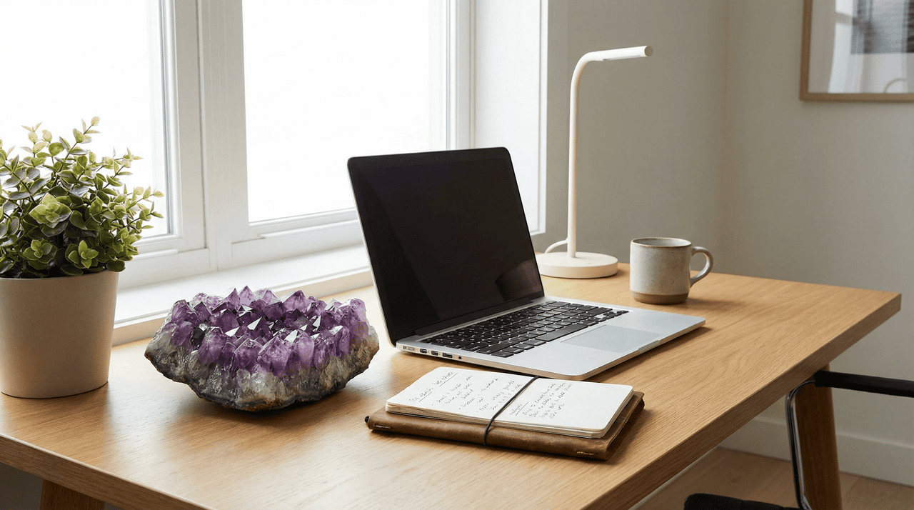 Manter um exemplar desse cristal próximo ao monitor ou na mesa de trabalho auxilia diretamente na redução da ansiedade