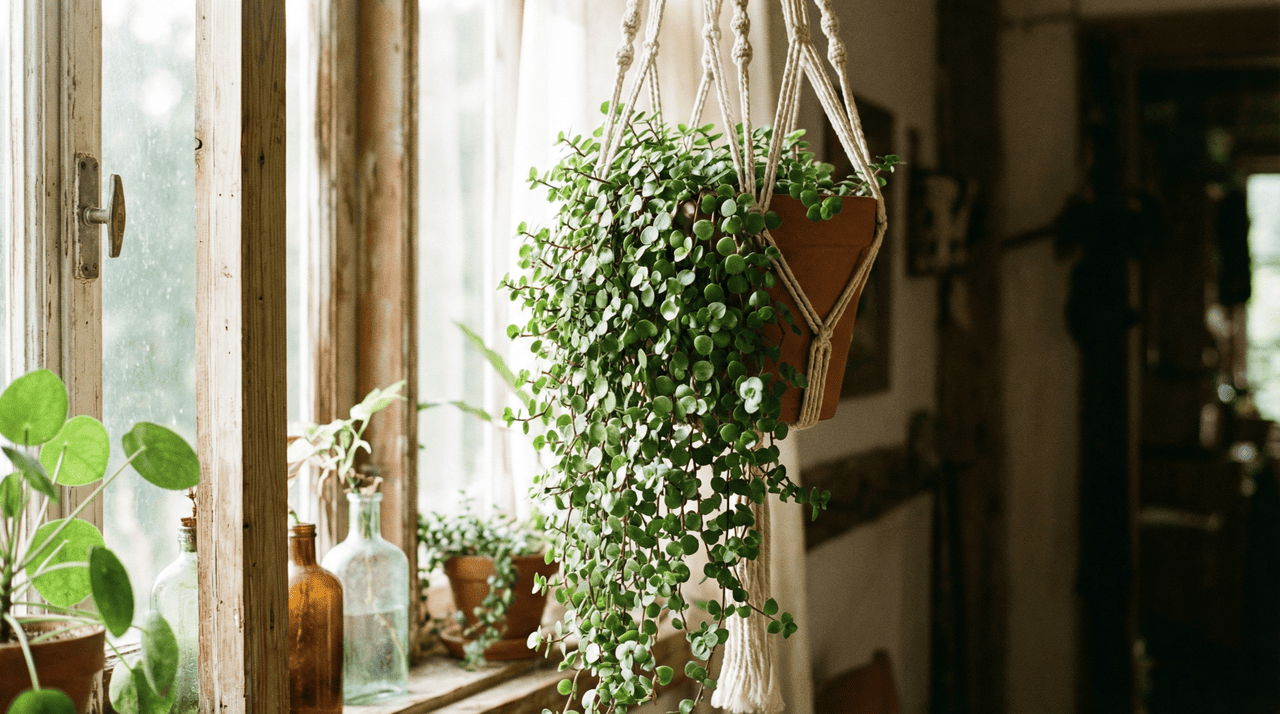 A planta Callisia repens é amplamente conhecida pela sua capacidade de preencher espaços com um tapete de pequenas folhas carnudas que lembram moedas.