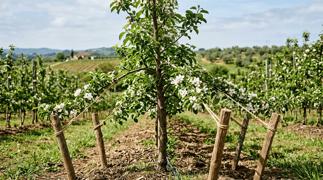 A inclinação dos galhos é uma técnica simples que muda a forma como os hormônios circulam dentro da planta