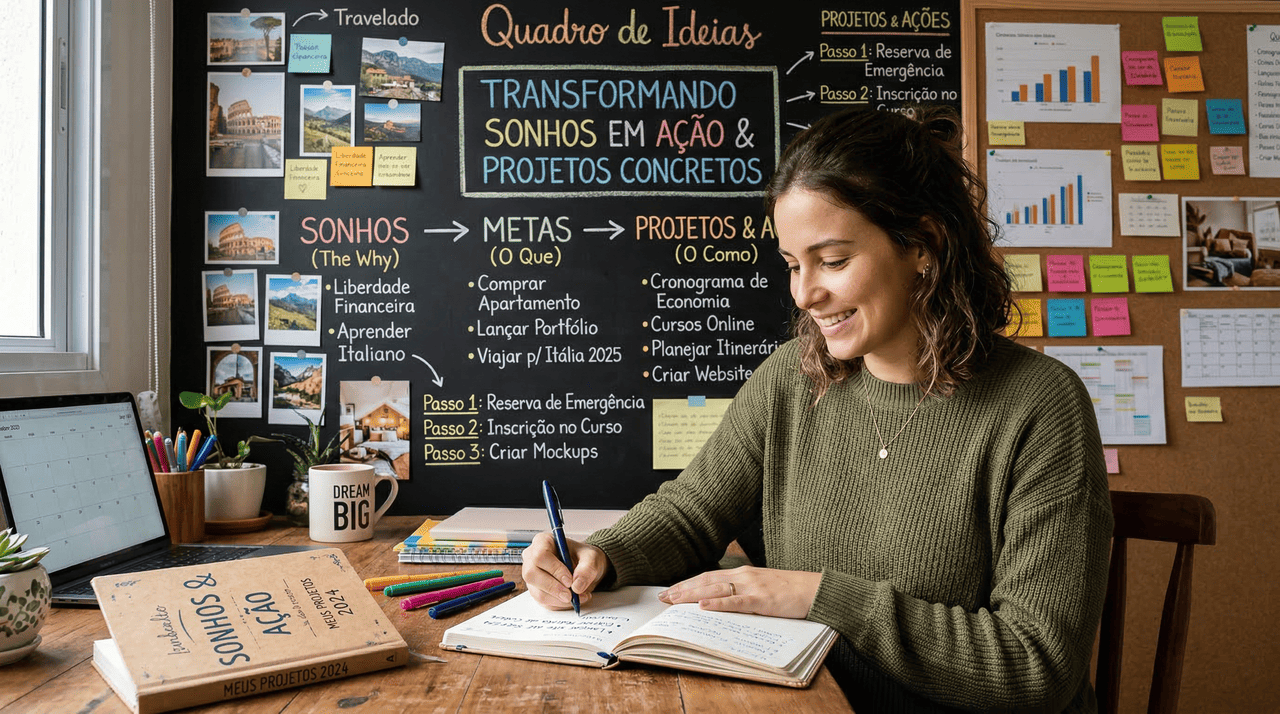 Quando se fala em “Se você pode sonhar, você pode realizar”, o foco recai sobre três elementos centrais: sonho, trabalho e imaginação