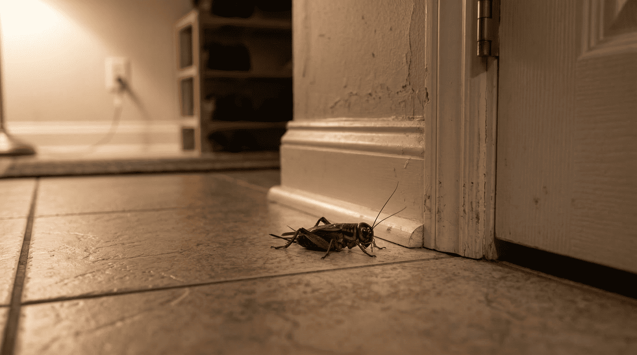 O surgimento de um membro da família Gryllidae dentro dos cômodos é tradicionalmente visto como um presságio positivo de segurança e estabilidade