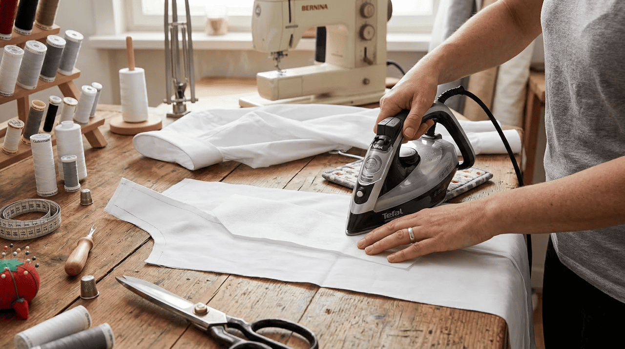 A escolha do material interno é o que define se o colarinho terá aquela aparência plana e sofisticada ou se ficará murcho e sem vida após o primeiro uso