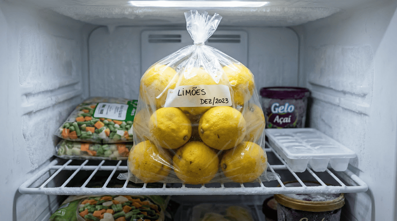 O processo de submeter frutas cítricas ao frio intenso provoca a expansão das moléculas de água em seu interior