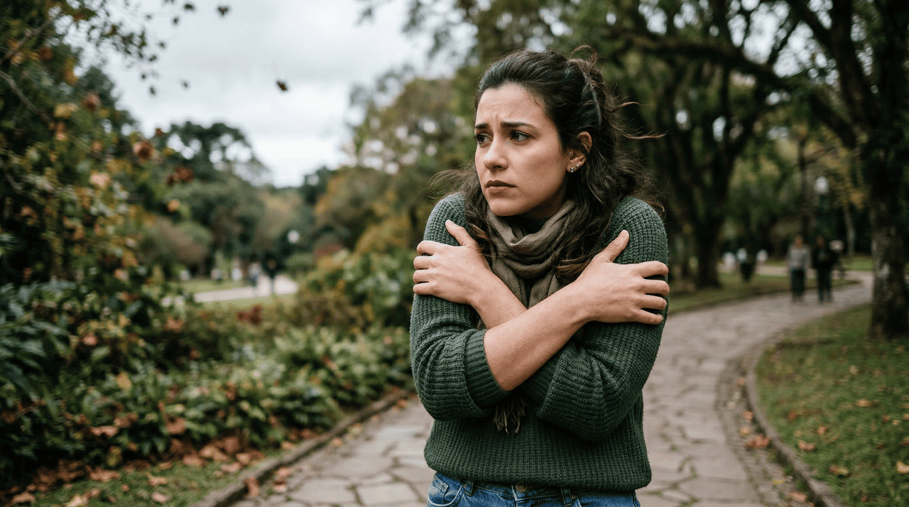 No campo espiritual, o calafrio repentino costuma ser associado a mudanças de vibração ao redor ou dentro da própria pessoa