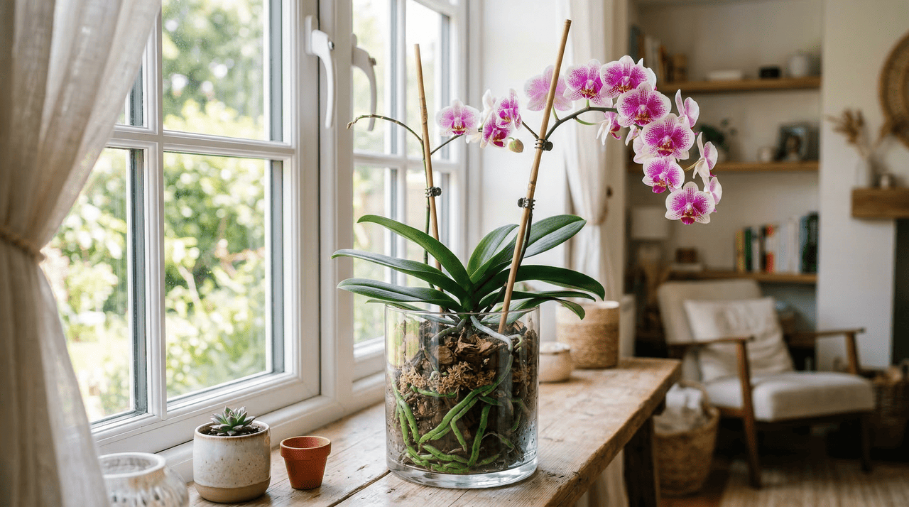 A escolha do local correto é o fator que mais influencia a longevidade da floração e a saúde geral da planta.