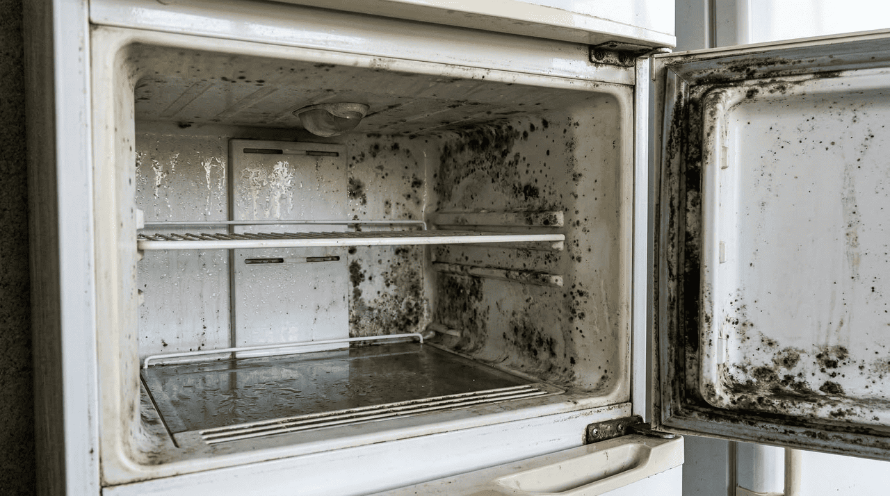 Ao manter a porta da geladeira levemente entreaberta, cria-se uma passagem contínua de ar entre o interior e o ambiente externo