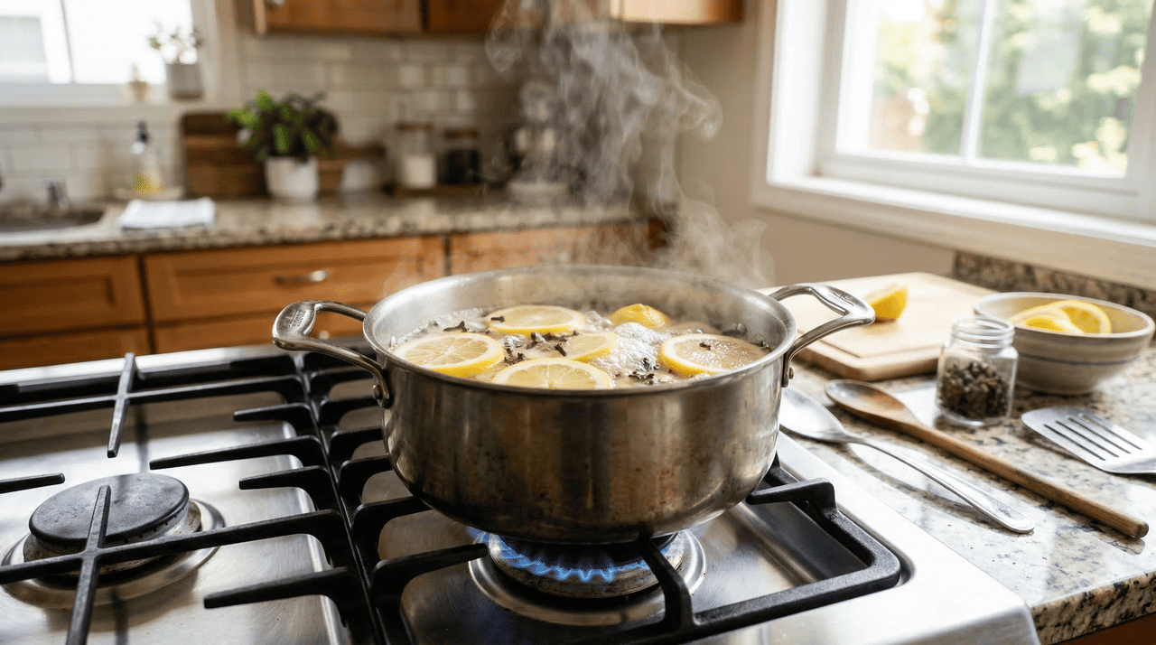 Se a fritura já aconteceu e o odor já se instalou nos azulejos, nas cortinas e no ambiente como um todo, o vinagre branco ainda é a melhor solução, porém com uma aplicação diferente