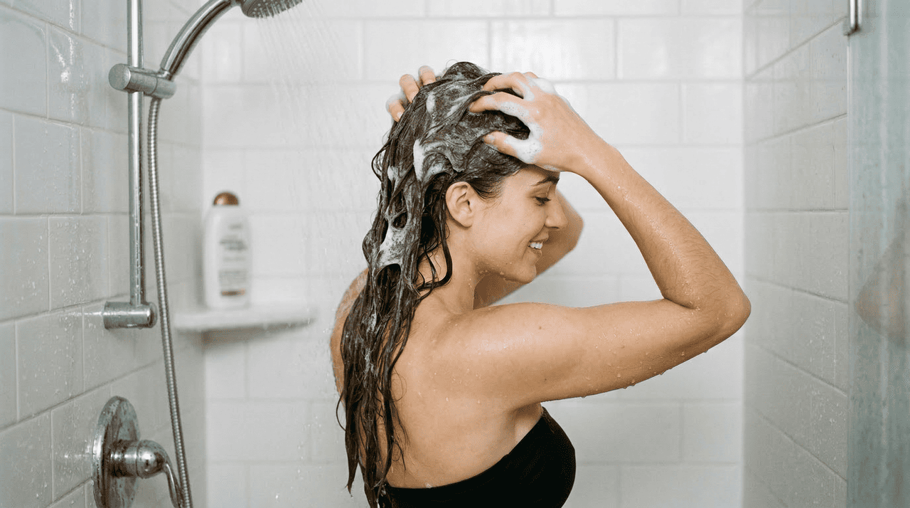 A limpeza profunda do couro cabeludo é uma higienização que remove de forma mais completa resíduos de cosméticos, oleosidade, suor e poluição.