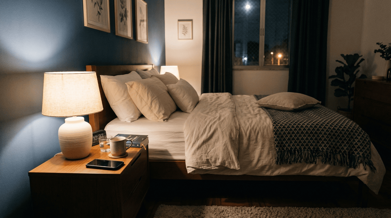 O espaço físico onde dormimos exerce um papel determinante na sinalização biológica para o início do relaxamento profundo.