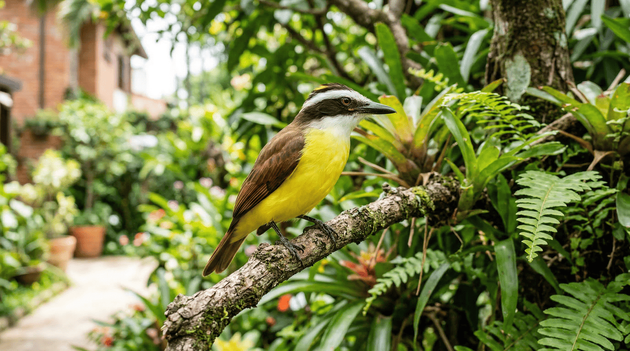 O bem-te-vi possui uma dieta extremamente variada que o coloca em uma posição estratégica para o manejo ambiental em áreas densamente povoadas.