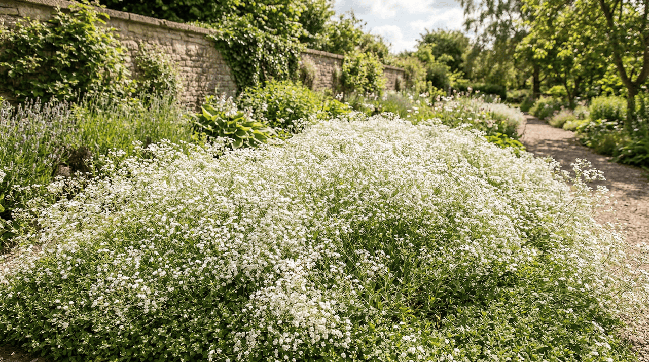 O segredo para alcançar aquele visual de nuvem contínua está em plantar múltiplas mudas com espaçamento adequado entre elas