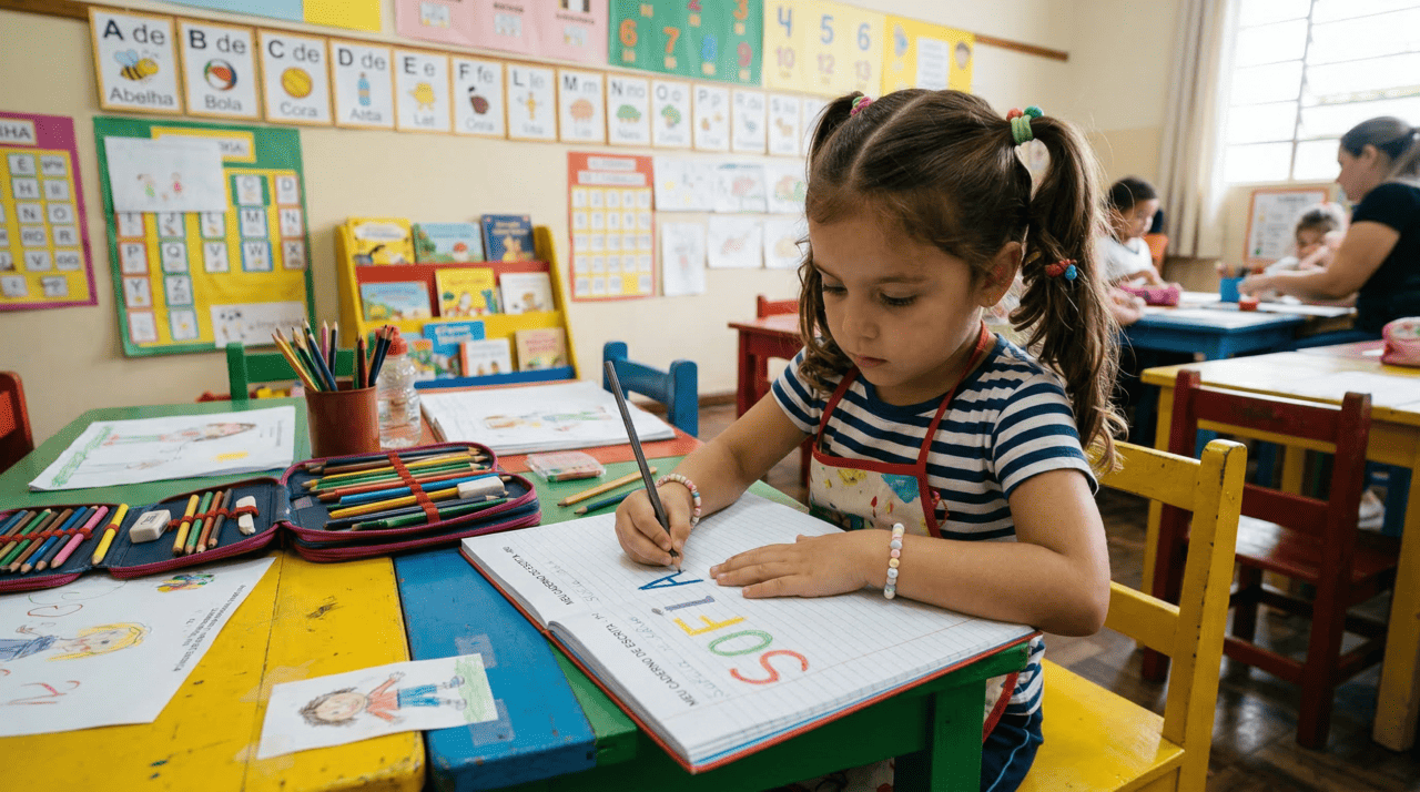 Nomes que possuem uma estrutura silábica simples permitem que a criança compreenda rapidamente a relação entre os sons e as grafias durante o período escolar inicial