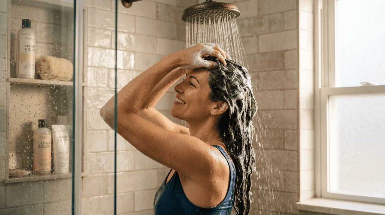 Além da frequência correta, a temperatura da água utilizada na lavagem influencia diretamente a saúde dos fios e do couro cabeludo