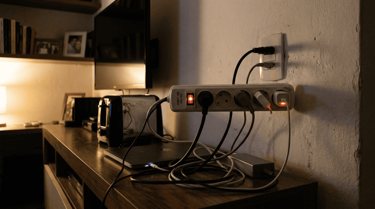 Alguns equipamentos trabalham com calor, transformadores ou modo de espera constante e, por isso, pedem atenção redobrada.