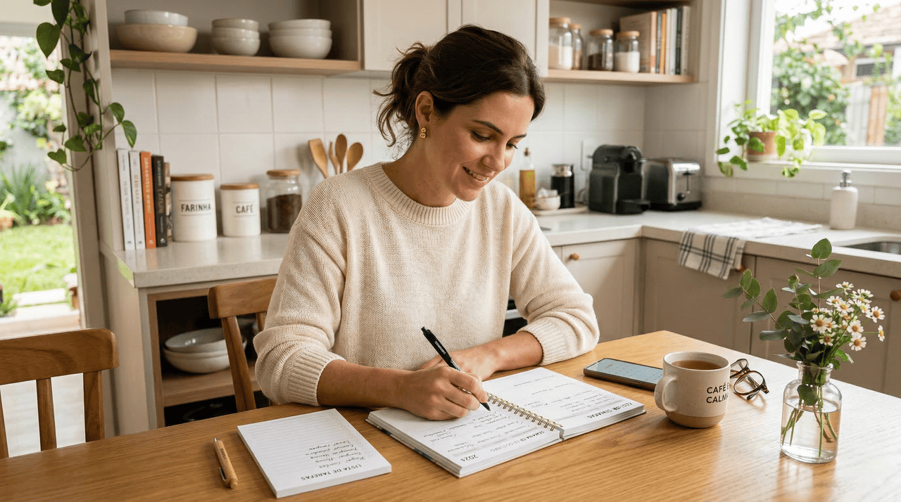 Ser uma dona de casa organizada não está ligado a perfeccionismo ou casa impecável o tempo todo