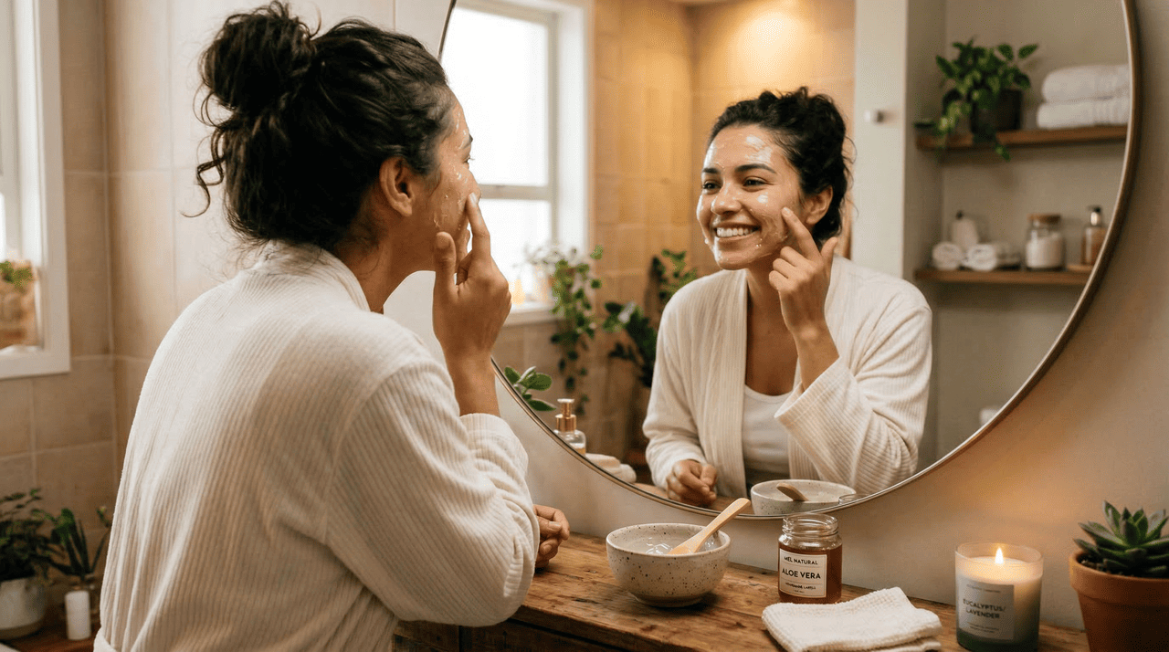 O clareador para rosto e corpo caseiro é uma mistura com ingredientes comuns