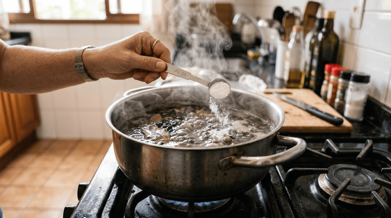 A dosagem é o detalhe mais importante para quem quer aproveitar os benefícios do bicarbonato de sódio no feijão sem comprometer o resultado final do prato