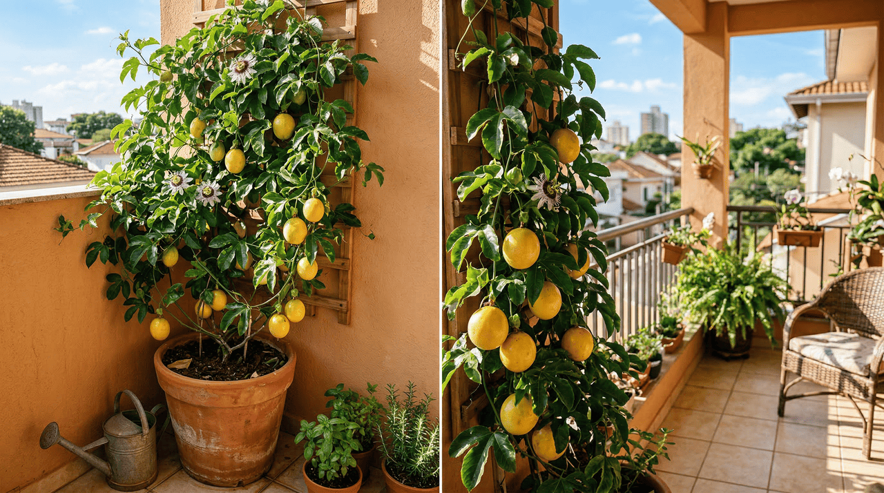 A escolha do recipiente é um dos fatores mais críticos para o sucesso do cultivo de maracujá fora do solo