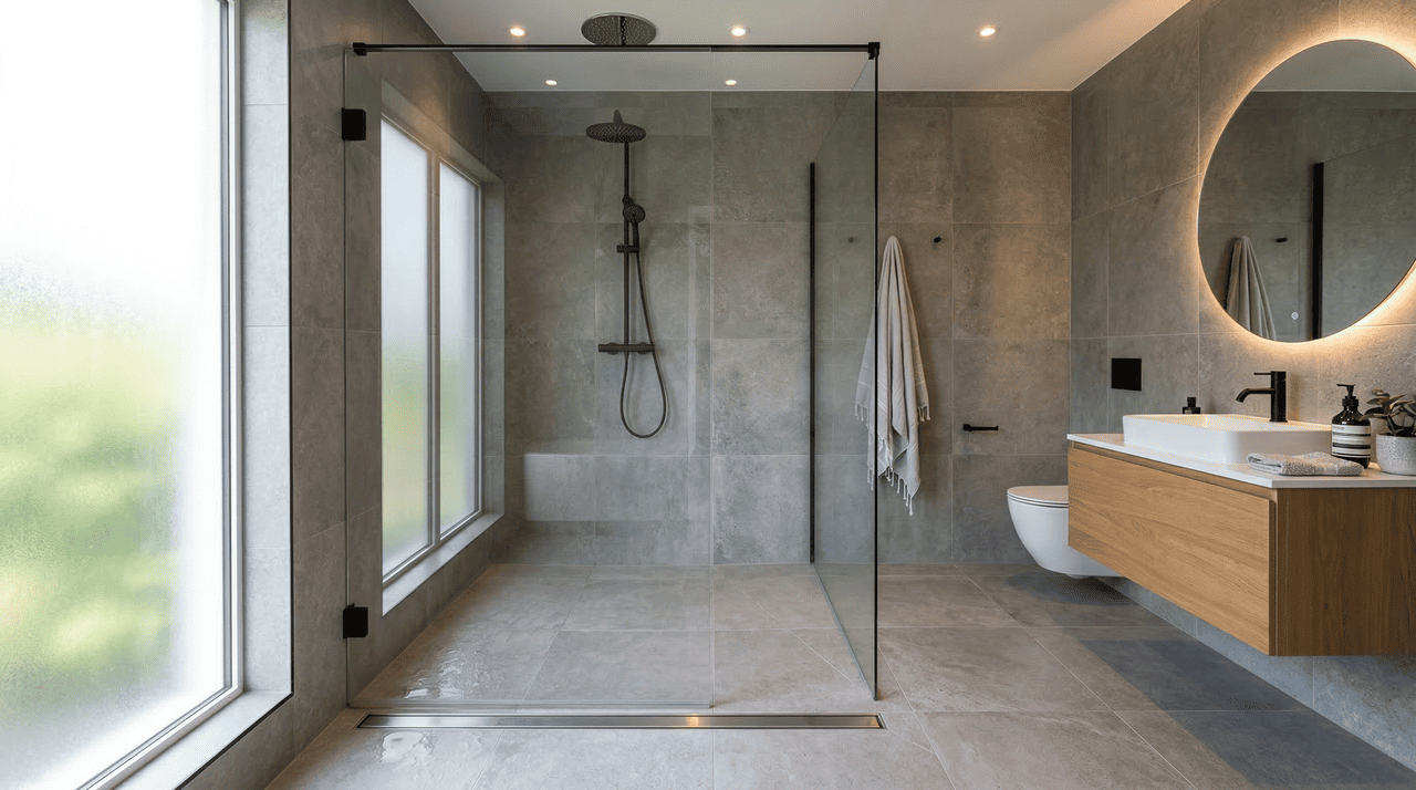 Além da estética superior, a wet room resolve vários problemas práticos que o box tradicional e até o modelo italiano apresentam com o tempo.