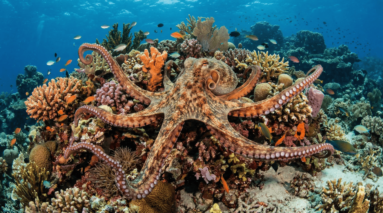 O coração principal destes animais assume a responsabilidade de distribuir o sangue oxigenado para todos os tecidos periféricos