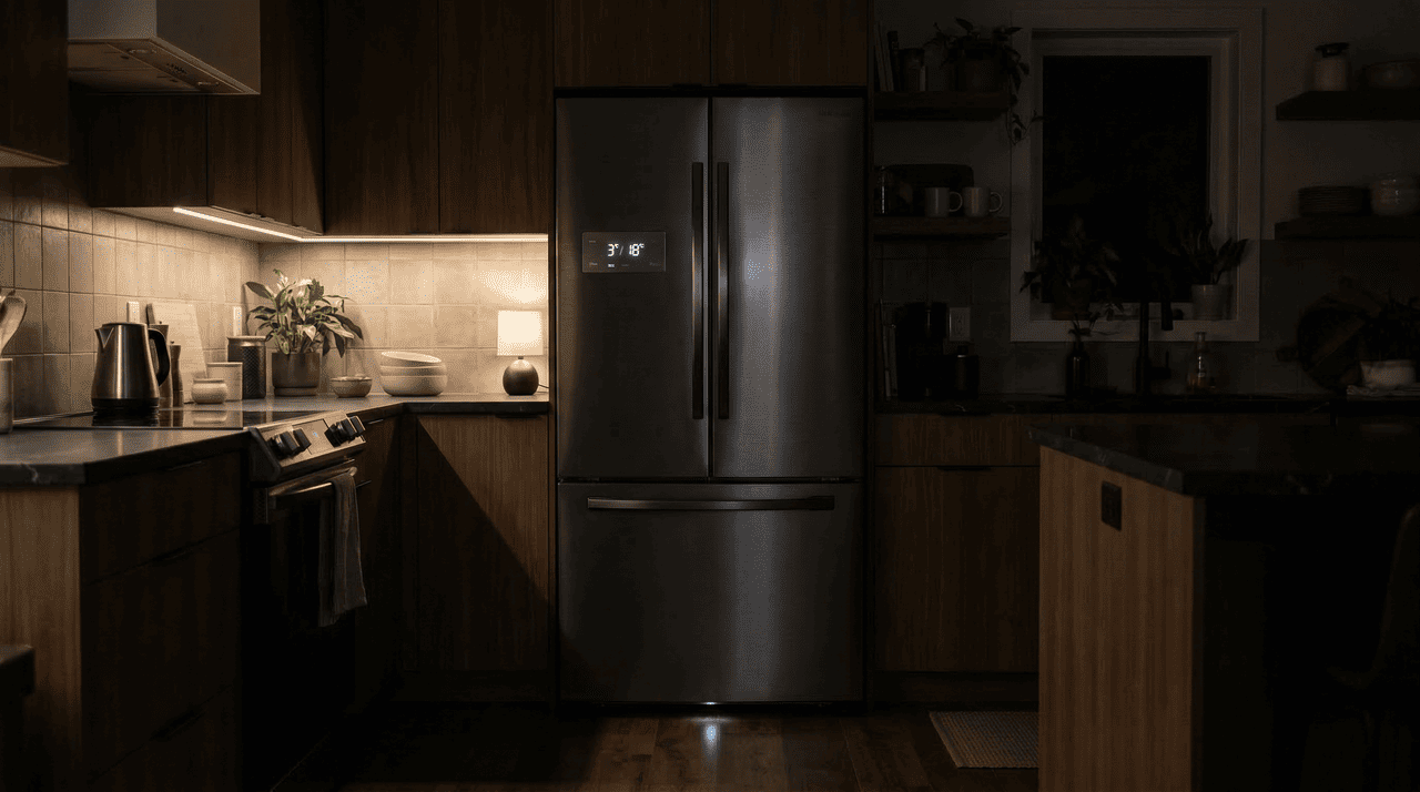 O silêncio predominante na casa durante a noite amplifica qualquer ruído emitido pelos sistemas internos de resfriamento que normalmente passariam despercebidos durante o dia