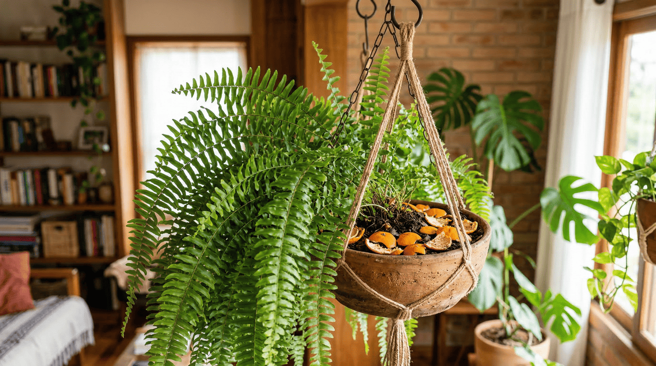 A utilização de cascas cítricas na manutenção de folhagens ornamentais promove uma liberação lenta de compostos que favorecem a estrutura da terra