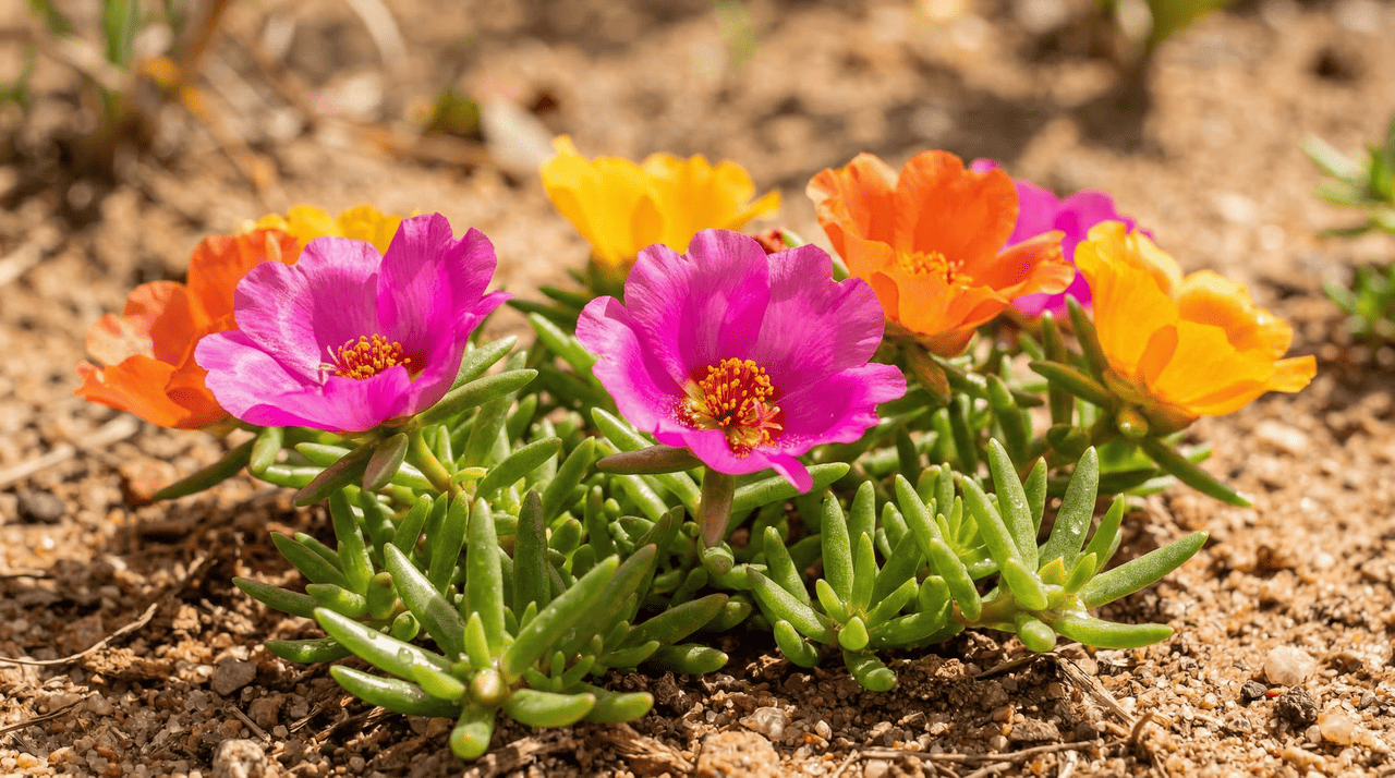 O segredo da resistência dessa planta rasteira está na sua natureza suculenta.