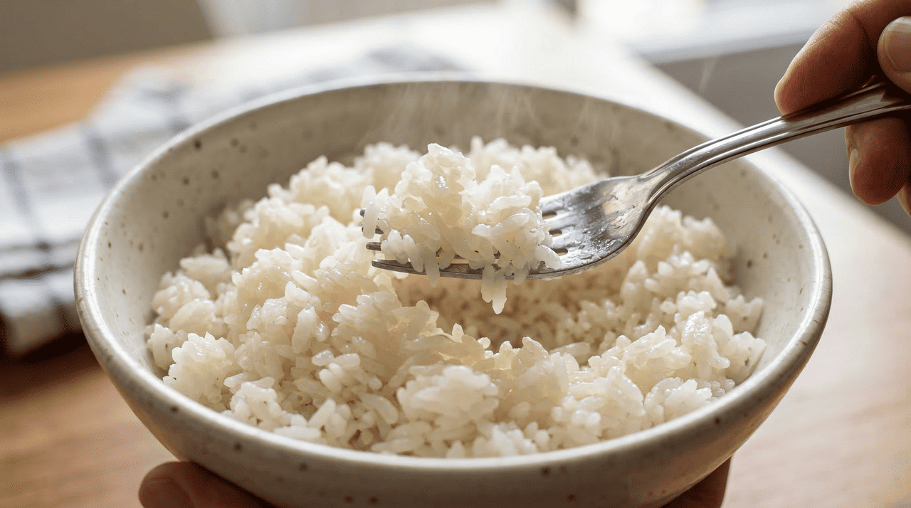 A fatia de pão funciona como uma esponja inteligente dentro da panela durante o reaquecimento