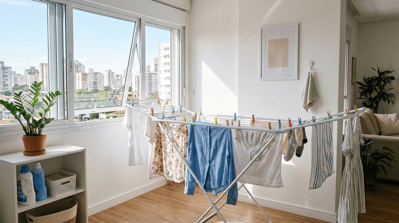 Quando as roupas permanecem molhadas por muito tempo em locais fechados, as estruturas internas do tecido começam a sofrer um processo de saturação contínua.