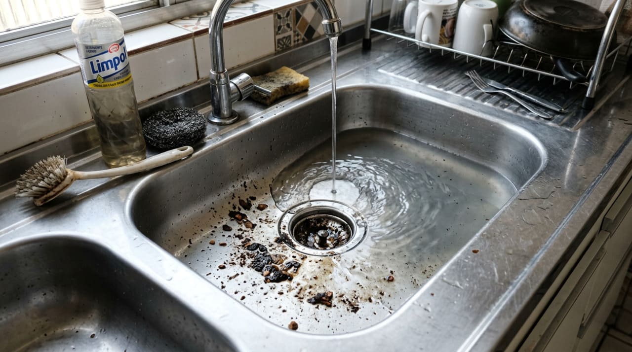 As tubulações modernas de PVC possuem paredes internas lisas, porém a natureza granulada e insolúvel dos restos de café cria uma lixa abrasiva constante