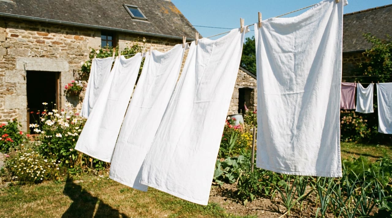 Existem diferentes combinações que funcionam para a limpeza profunda de panos e luvas de cozinha