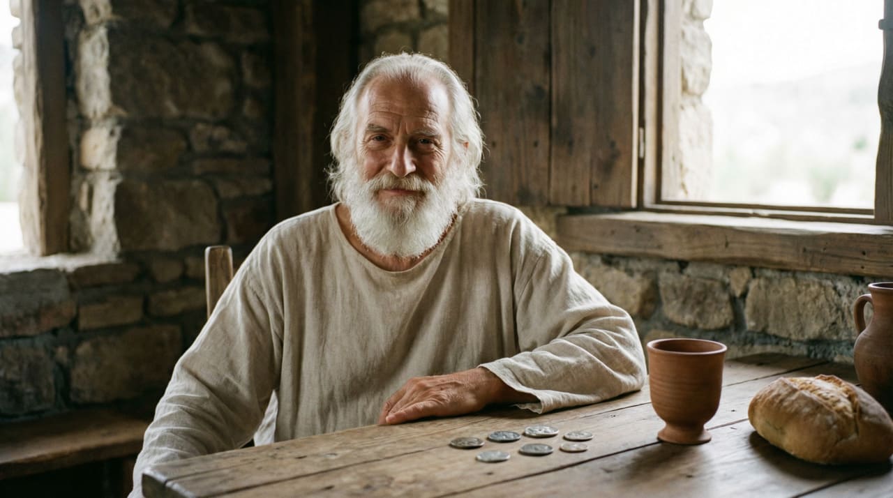 O pensamento de Epicuro propõe que a felicidade não reside na acumulação infinita de bens materiais