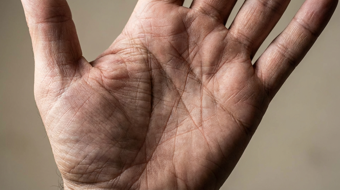 O chamado “M” na palma da mão não é uma marca isolada