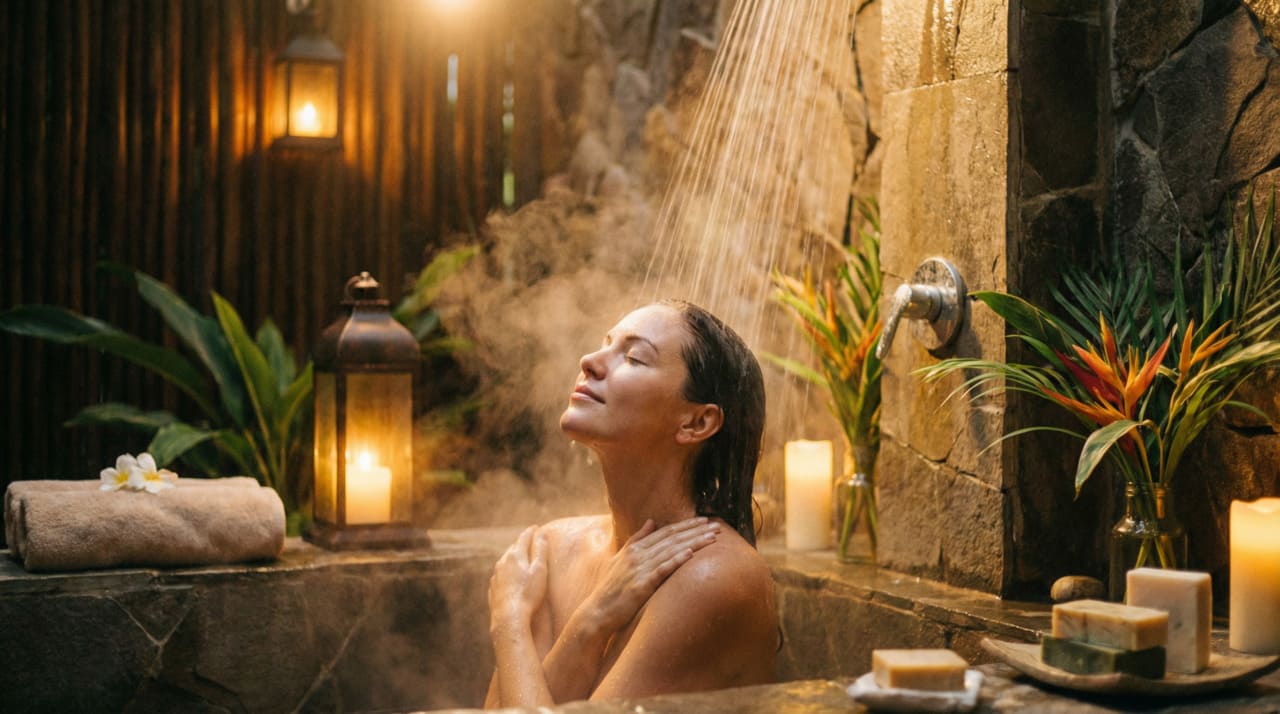 A temperatura da água é um dos fatores centrais no chamado banho que realmente relaxa