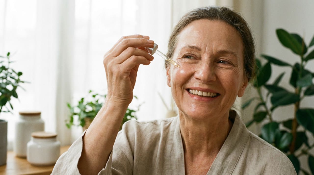 A escolha do óleo natural para o rosto depois dos 40 anos deve levar em conta o tipo de pele e a textura desejada