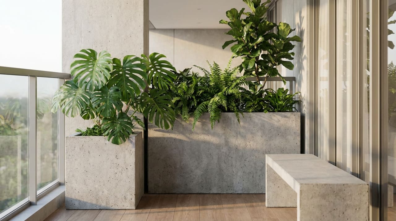 Fim do vaso de plástico: a preferência agora é por esta opção de cimento mais rústica e barata