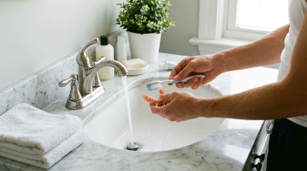 As pastas de dente tradicionais que ficam na bancada do banheiro são formuladas para limpar o esmalte natural dos dentes