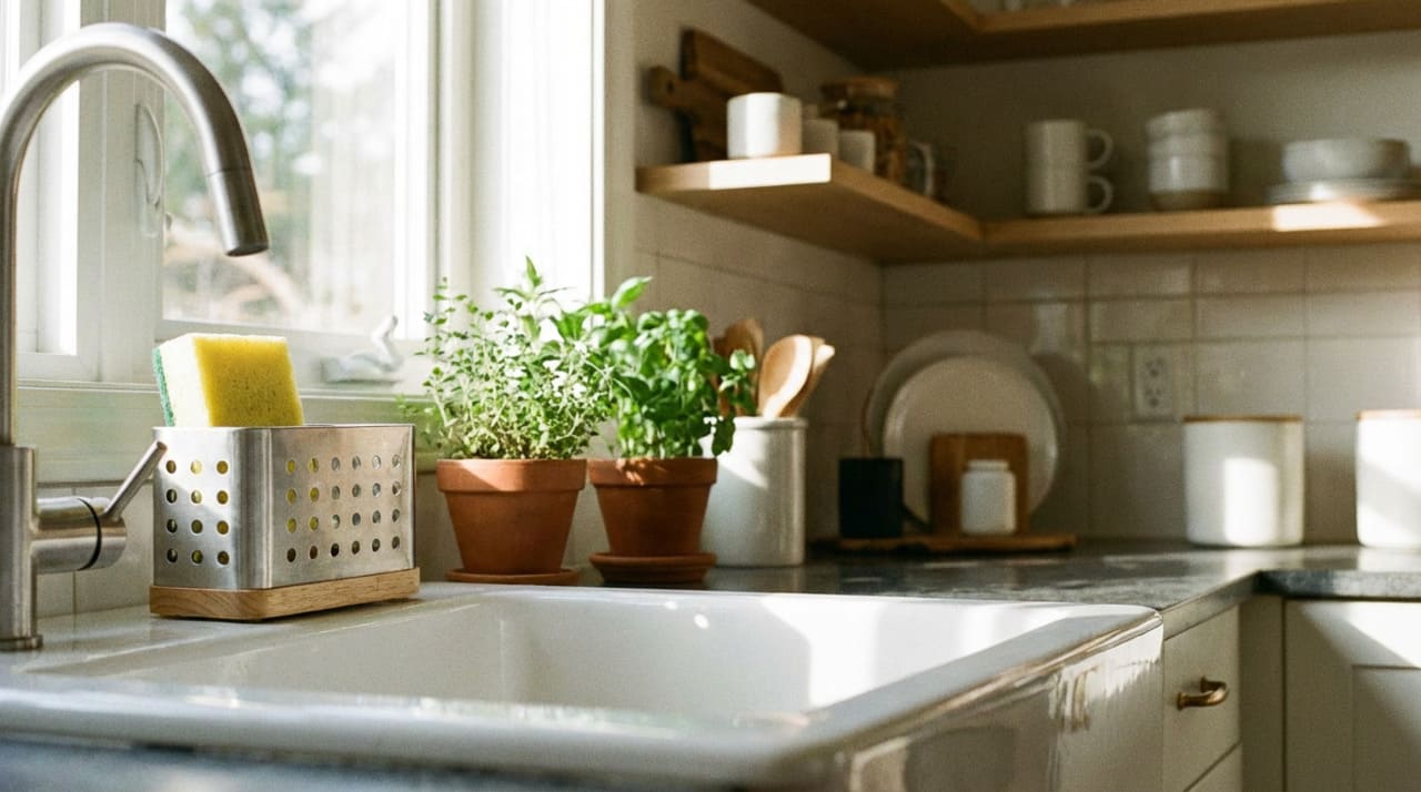 Soube tarde de mais que a esponja de prato não deve ser deixada molhada sobre a pia