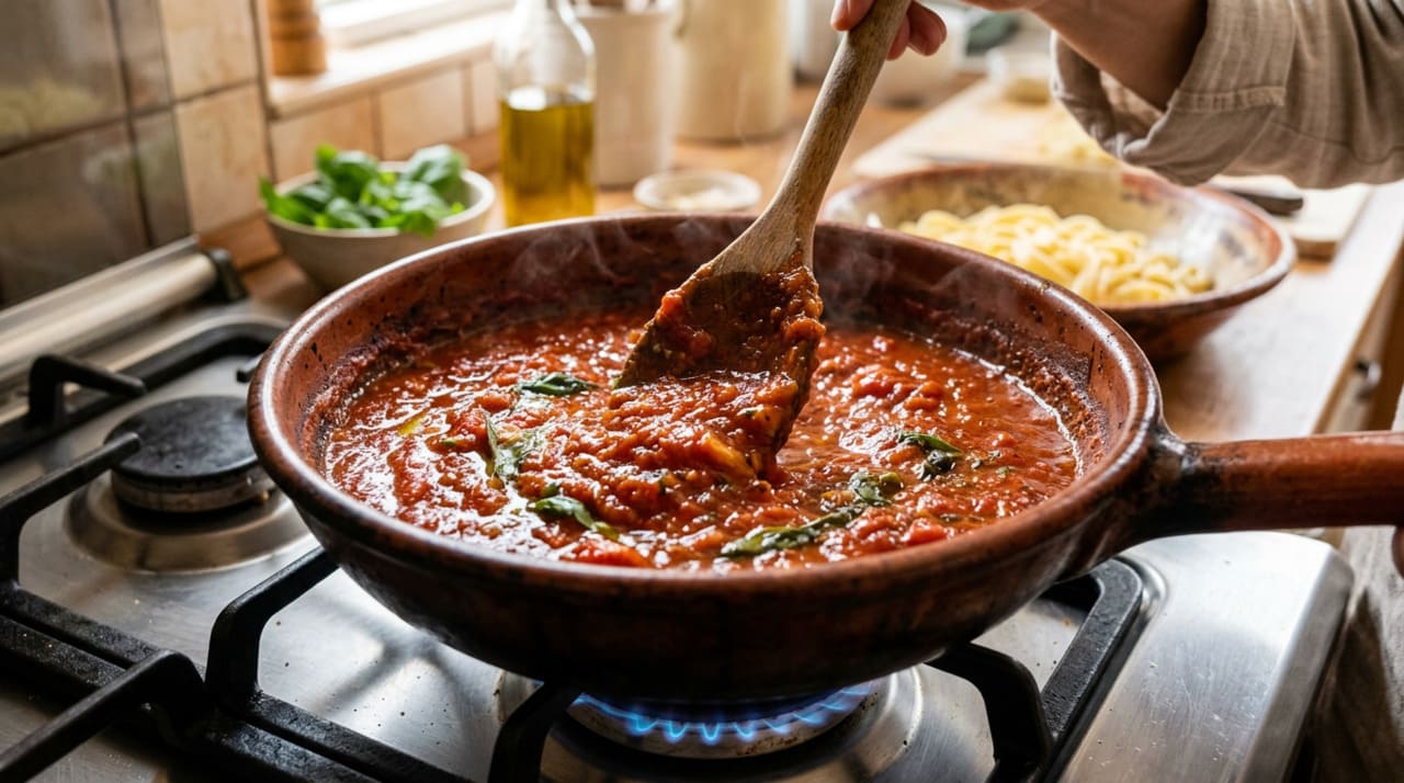 Utilizar um pouco de açúcar refinado não serve para deixar o molho doce