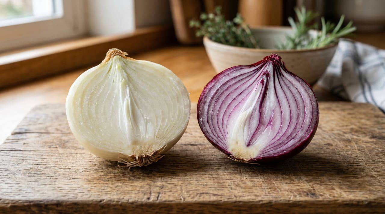 Poucos sabem qual é a principal diferença entre cebola branca e cebola roxa
