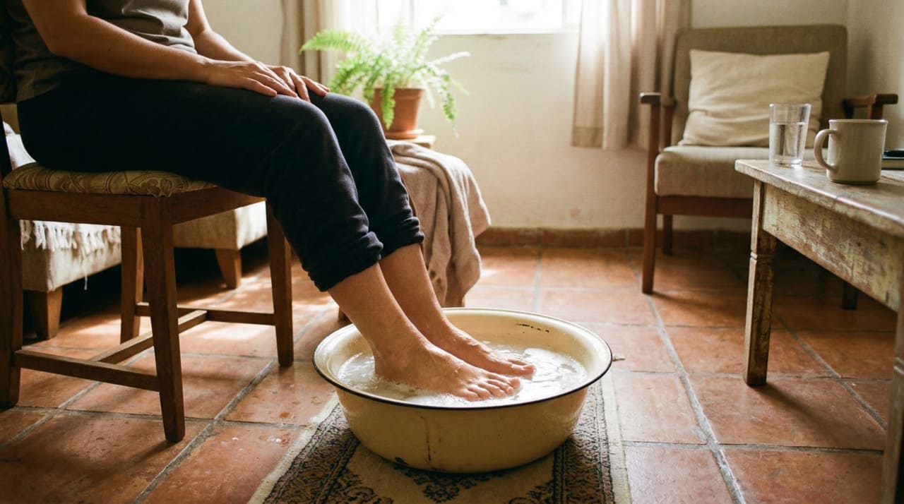 Se você tem calos nos pés, este banho relaxante aliviará as dores e o incômodo
